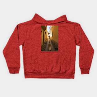 Street in Cividale del Friuli, Italy Kids Hoodie